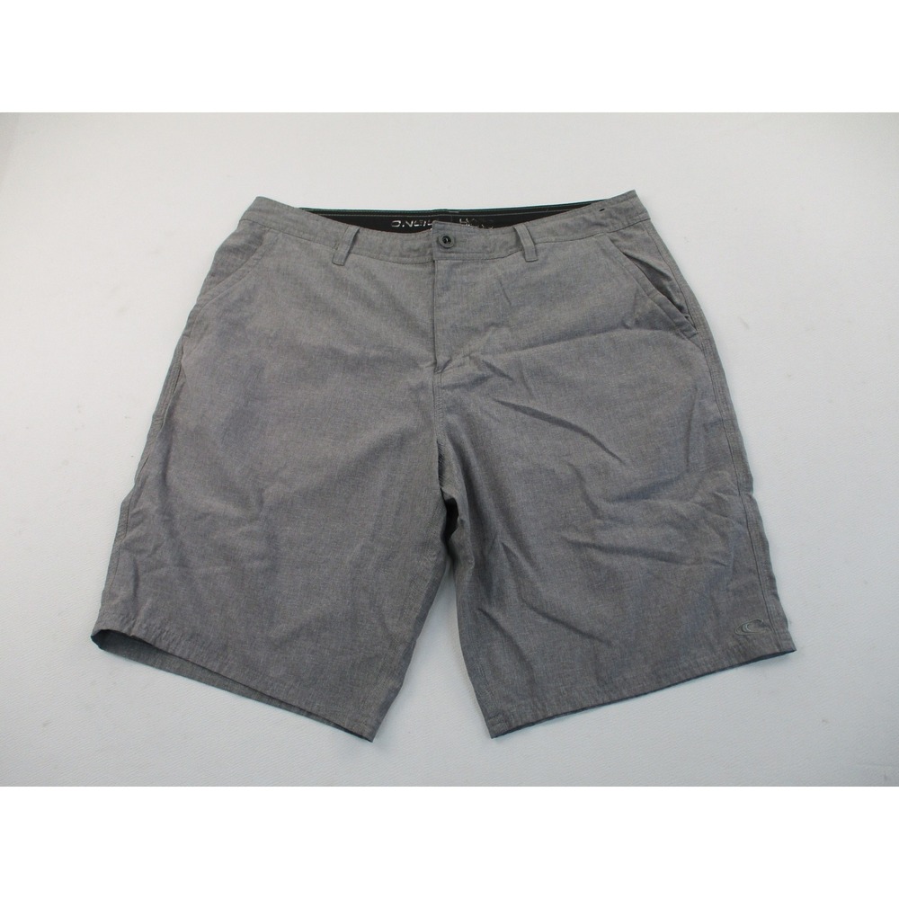 O'Neill Hybrid Shorts Mens 36 Grey Heathered Stretch Quick Dry Performance 13248
